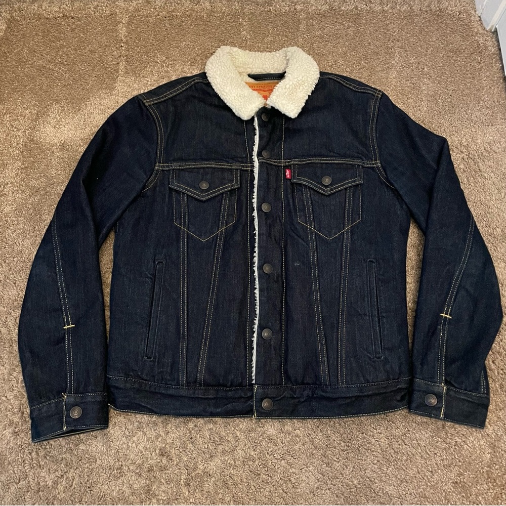Levi’s Denim Sherpa Trucker Jacket